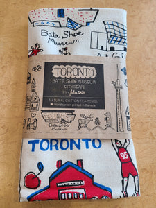 Toronto Cityscape Natural Cotton Tea Towel