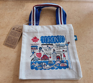 Toronto Cityscapes Small Canvas Tote Bag