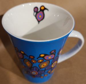 Fine Porcelain Mug - Flowers and Birds